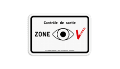 Panneau VIGILIS - Contrôle de sortie - Surveillance Belge