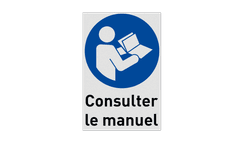 Autocollant ou panneau - M002 - Consulter le manuel